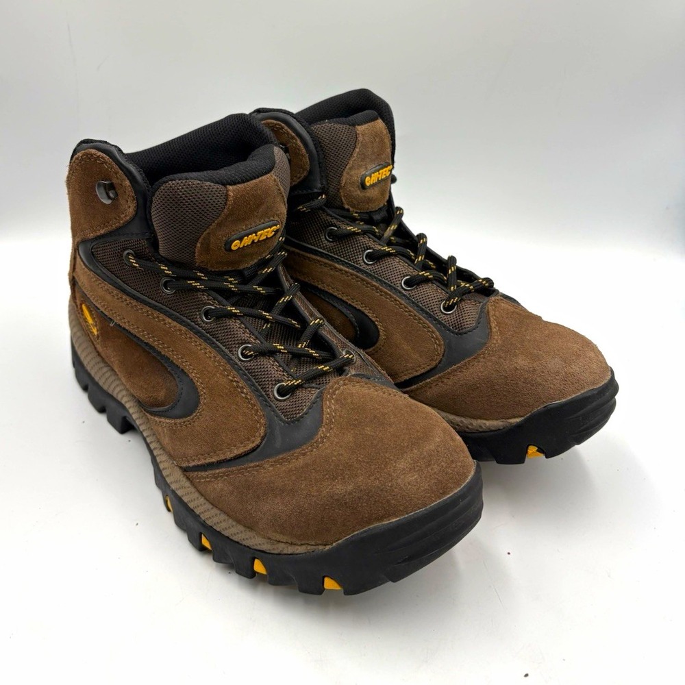 Hi-Tec Waupaca Lace-Up Hiking Boots Brown/Black Men's US 8.5 Medium